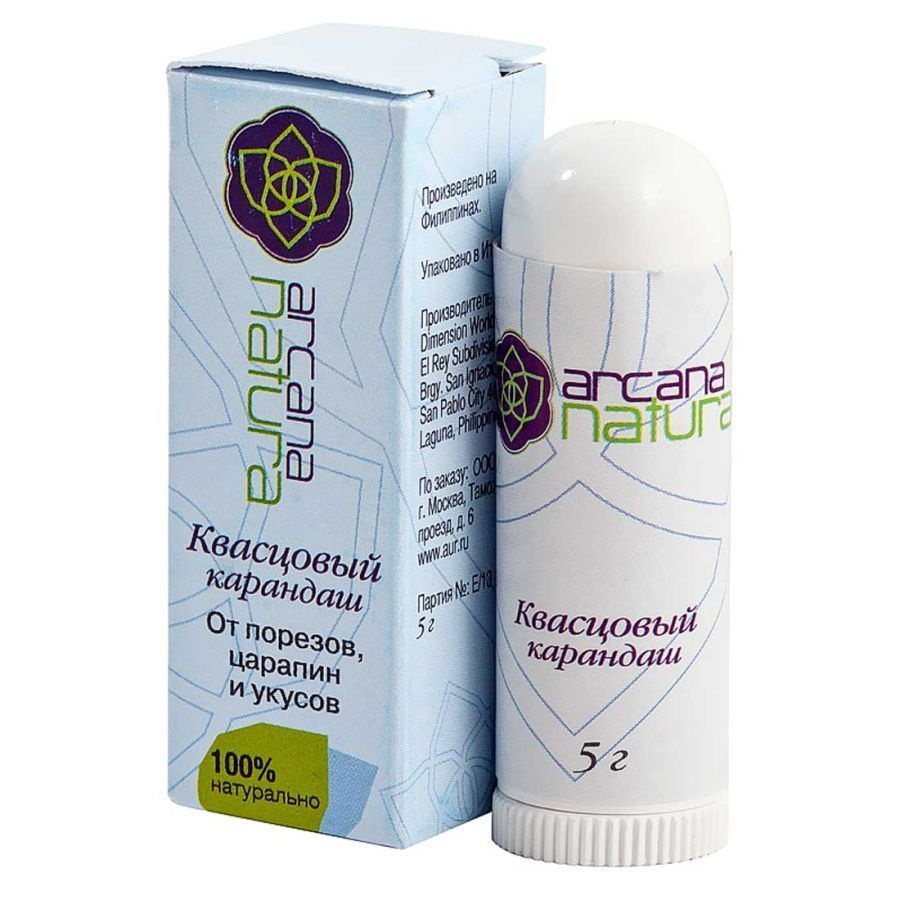 Квасцовый карандаш от порезов, царапин и укусов Arkana Natura, 5 г