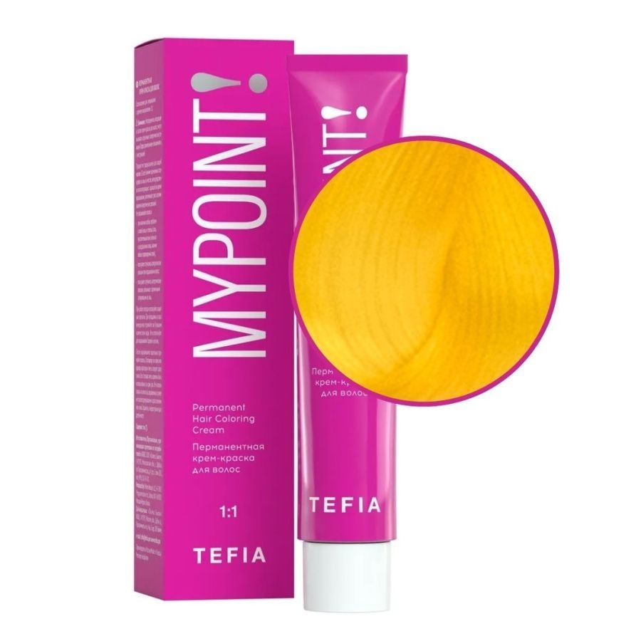 Желтый корректор для волос Permanent Hair Coloring Cream, TEFIA Mypoint, 60 мл