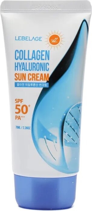 Крем для лица и тела солнезащитный COLLAGEN HYALURONIC SUN CREAM, LEBELAGE, 70 мл