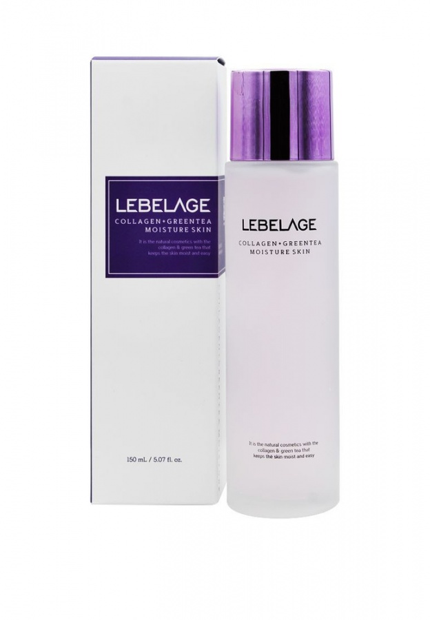 Тонер для лица увлажняющий с коллагеном и зеленым чаем COLLAGEN+GREEN TEA MOISTURE SKIN, LEBELAGE, 150 мл
