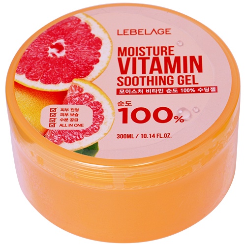 Гель для тела восстнавливающий витаминный MOISTURE VITAMIN PURITY 100% SOOTHING GEL, LEBELAGE, 300 мл