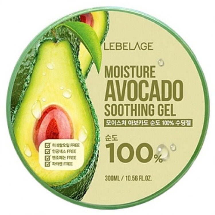 Гель для тела успокаивающий с авокадо MOISTURE AVOCADO 100% SOOTHING GEL, LEBELAGE, 300 мл