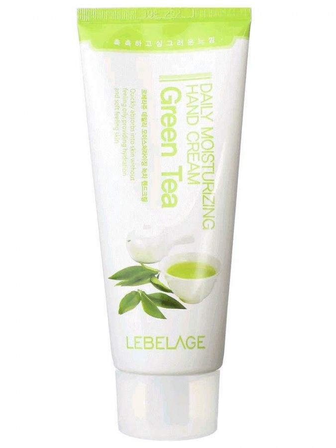 Крем для рук с экстрактом зеленого чая DAILY MOISTURIZING GREEN TEA HAND CREAM, LEBELAGE, 100 мл