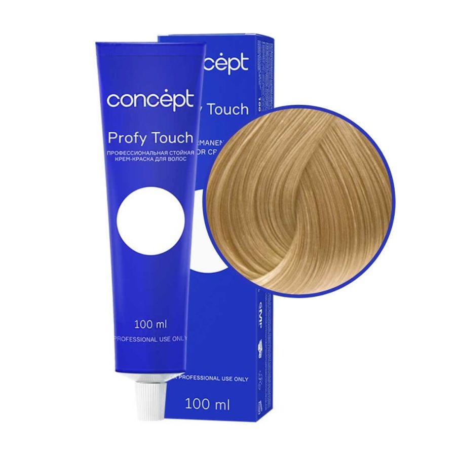 Профессиональный крем-краситель для волос, очень светлый блондин, 10.0, Concept Profy Touch, 100 мл