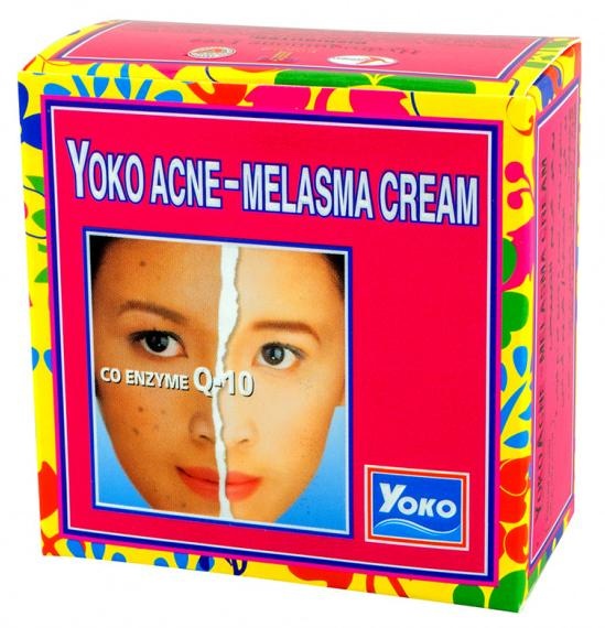 Крем для лица против акне и пигментации с коэнзимом Q10 Acne-Melasma Cream, Siam Yoko, 4 г