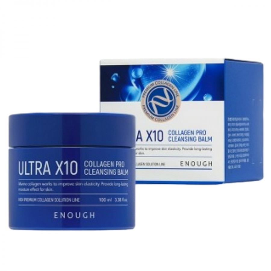 Бальзам для лица очищающий с морским коллагеном Ultra X10 Cleansing Balm, Enough, 100 мл