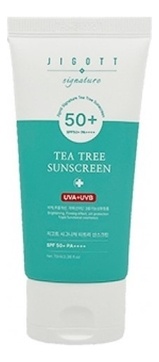 Крем для лица солнцезащитный с экстрактом чайного дерева Signature Tea Tree Sunscreen, Jigott, 70 мл