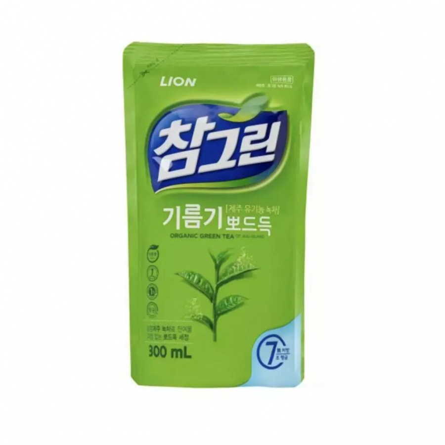 Средство для мытья посуды, овощей и фруктов Chamgreen Green Tea, LION, 300 мл