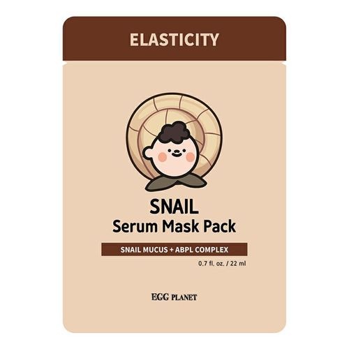 Маска на тканевой основе с муцином улитки EGG Planet Snail  serum mask pack, DAENG GI MEO RI, 22 мл