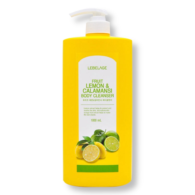 Гель для душа с экстрактами лимона и каламанси FRUIT LEMON & CALAMANSI BODY CLEANSER, LEBELAGE, 1000 мл