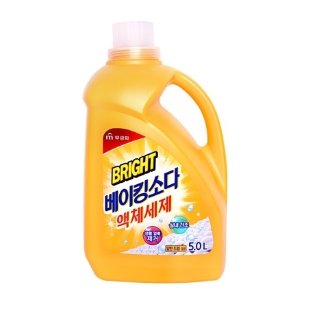 Жидкое средство для стирки с ферментами и с содой Bright Baking Soda Liquid Detergent (All washers), Mukunghwa, 5 л