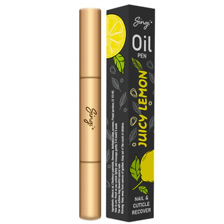 Масло для кутикул лимон OIL PEN Nail & Cuticle Recover - Juicy Lemon, SINGI, 3 мл