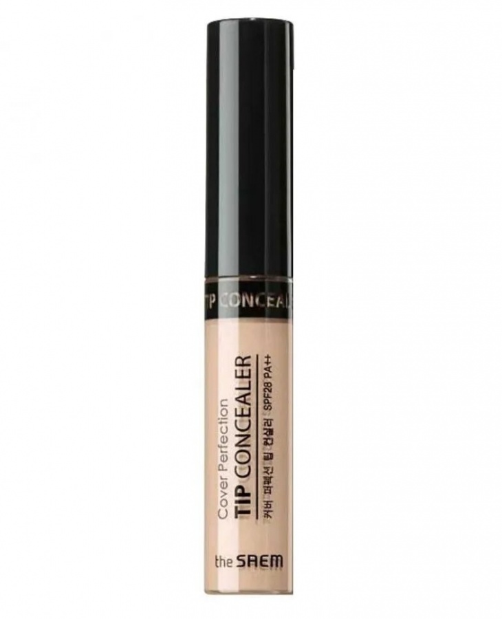 Консилер для маскировки недостатков Cover Perfection Allproof Tip Concealer 1.5 Natural Beige, THE SAEM, 6,5 г