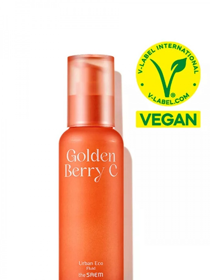 Сыворотка-флюид для лица осветляющая с экстрактом физалиса Urban Eco Golden Berry C Fluid, THE SAEM, 100 мл
