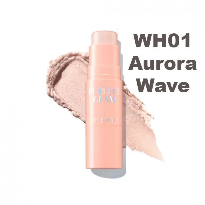 Румяна-стик для лица Perfect Glam Stick Blusher WH01 aurora wave, THE SAEM, 6 г