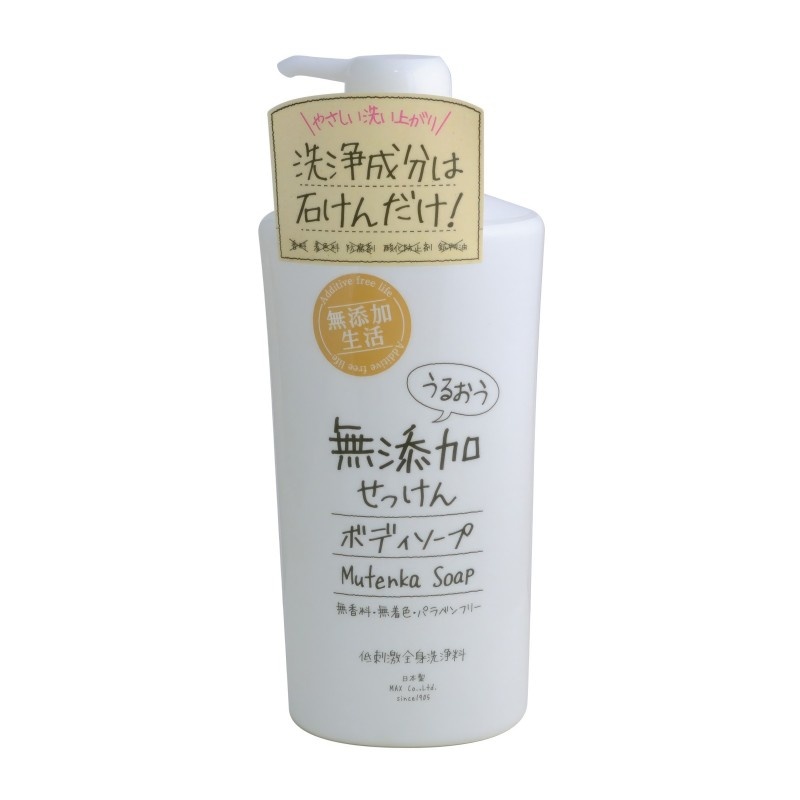 Жидкое мыло для тела (натуральное, увлажняющее), Uruoi No Sachi Body Soap, MAX, 500 мл