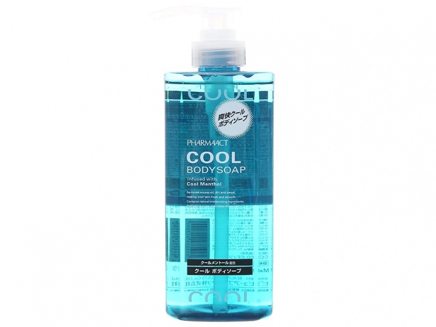 Охлаждающий гель для душа с ментолом и Алоэ, Cool Body Soap, Pharmaact, 550 мл