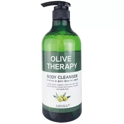 Гель для душа с оливковым маслом, Olive therapy body cleanser, Aspasia, 750 г