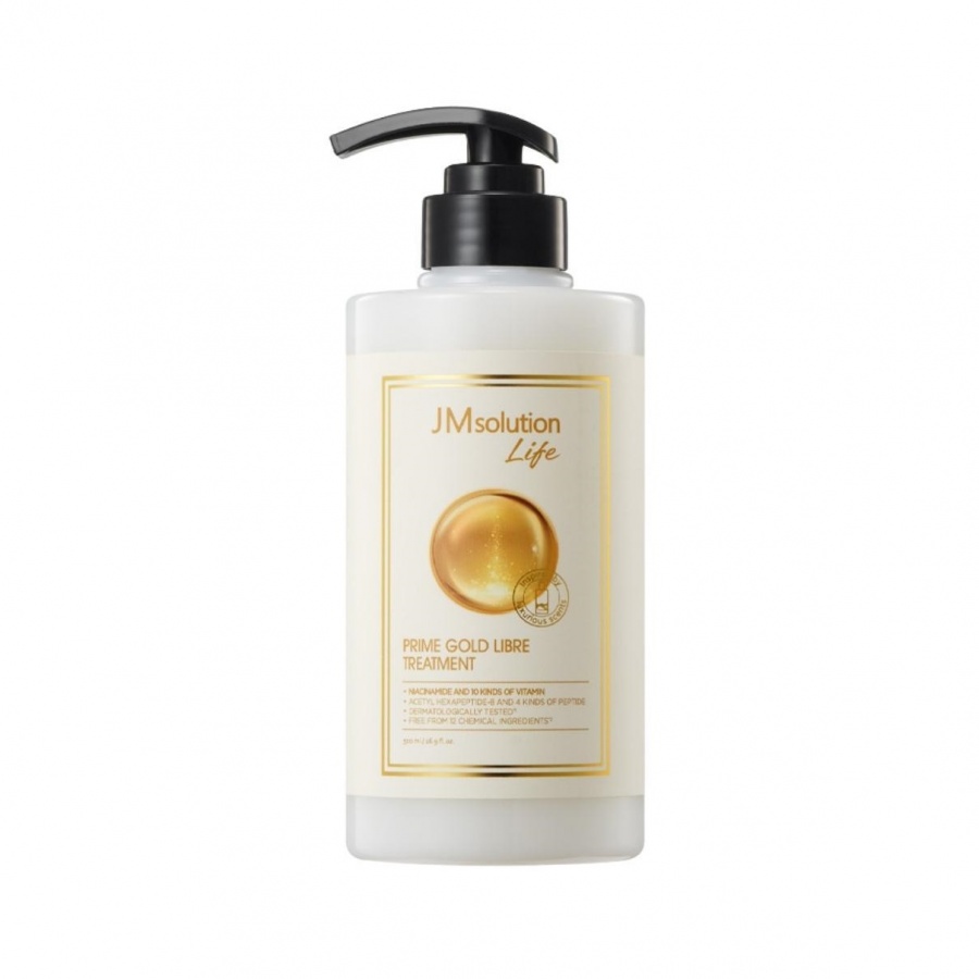 Маска ДЛЯ ВОЛОС С ПЕПТИДАМИ И ЗОЛОТОМ, LIFE PRIME GOLD LIBRE TREATMENT, JM Solution, 500 г Маска ДЛЯ ВОЛОС С ПЕПТИДАМИ И ЗОЛОТОМ, LIFE PRIME GOLD LIBRE TREATMENT, JM Solution, 500 г
