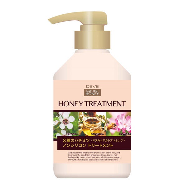Маска для поврежденных волос 3 вида меда, Natural Honey Treatment, Deve, 450 мл