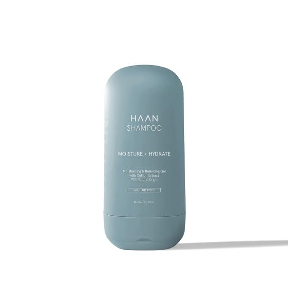 Бессульфатный шампунь для волос с пребиотиками для всех типов волос Утренняя свежесть, Travel Morning Glory Shampoo, HAAN, 60 мл (Тревел-формат)
