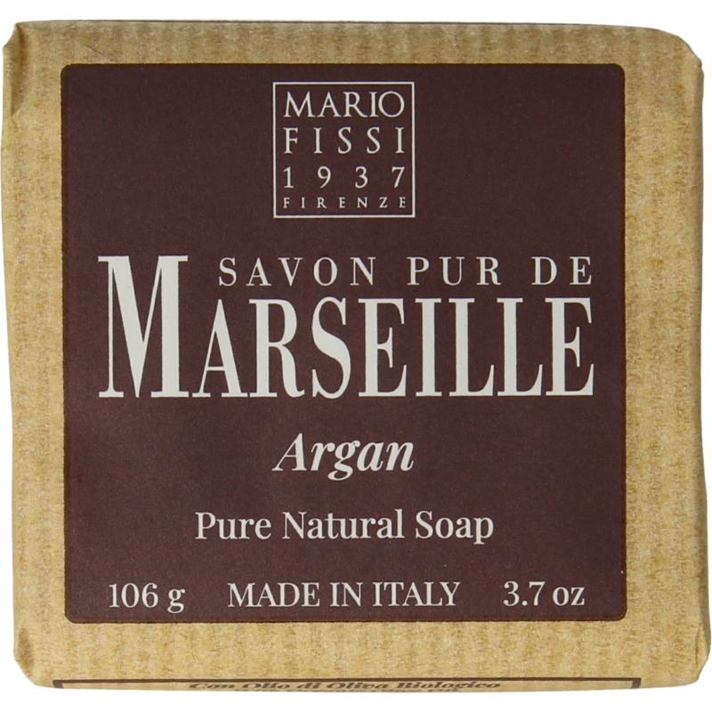 Марсельское мыло натуральное с оливковым маслом и Арганой Pure Natural Marseille Soap Argan, Mario Fissi 1937, 106 г