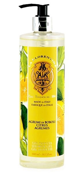 Гель для душа увлажняюший с оливковым маслом и экстрактом апельсина Shower Gel Boboli Citrus, La Florentina, 500 мл