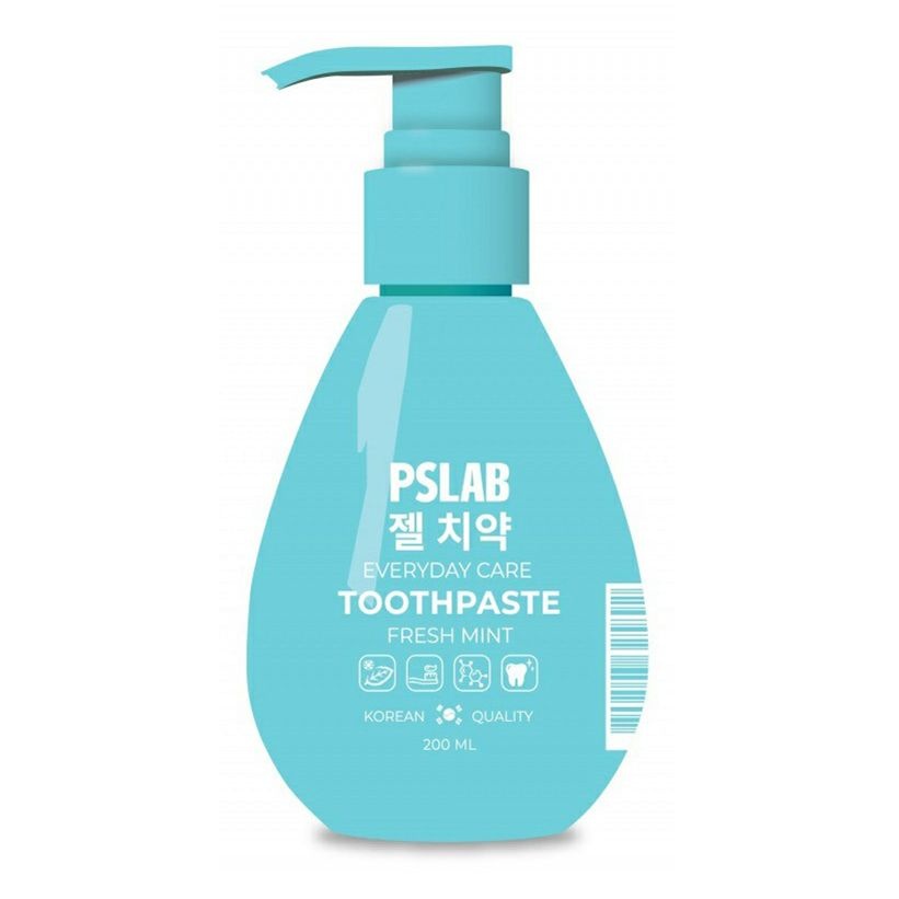 Зубная паста комплексная для ежедневного ухода Toothpaste Everyday Care Fresh Mint, PSLAB, 200 мл
