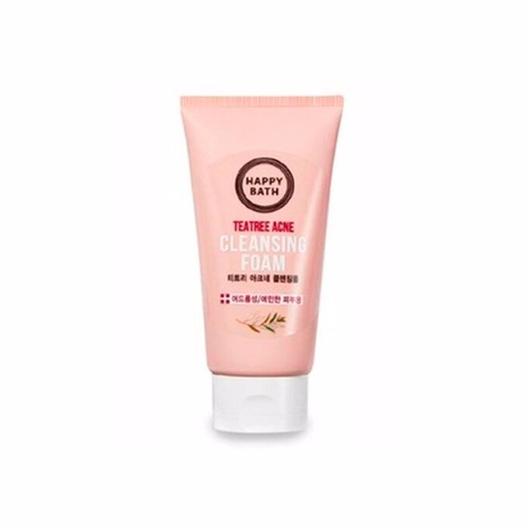 Пенка для лица очищающая  с экстрактом чайного дерева и гамамелиса TEA TREE ACNE CLEANSING FOAM, HAPPYBATH, 150 г