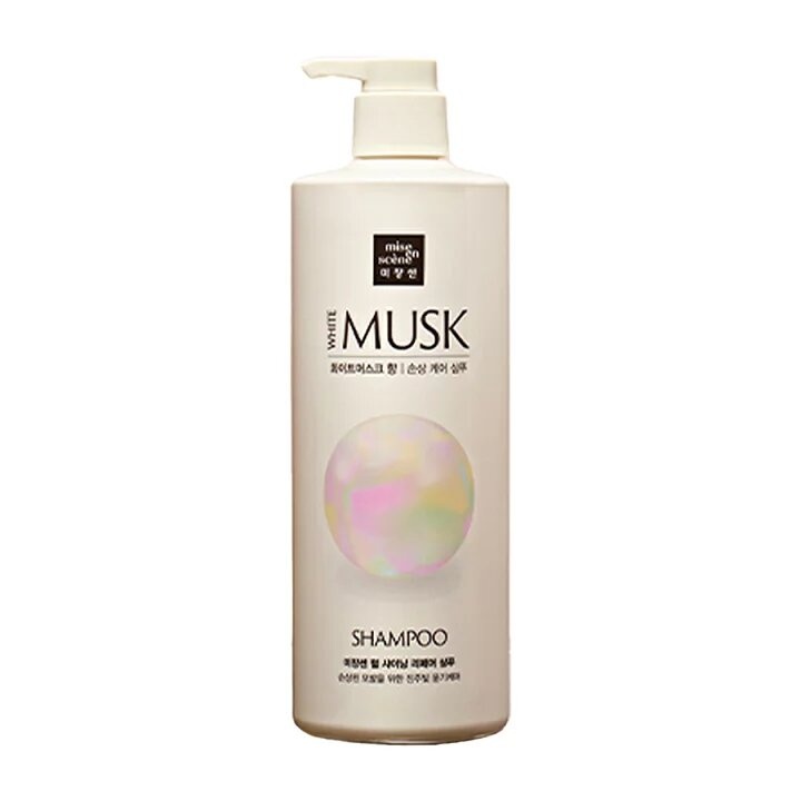 Шампунь для волос с жемчужной пудрой с ароматом белого мускуса PEARL SHINING MUSK SHAMPOO, MISEENSCENE, 1000 мл