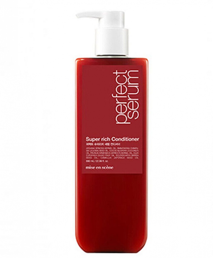 Кондиционер для волос для интенсивного восстановления PERFECT SUPER RICH SERUM CONDITIONER, MISEENSCENE, 680 мл