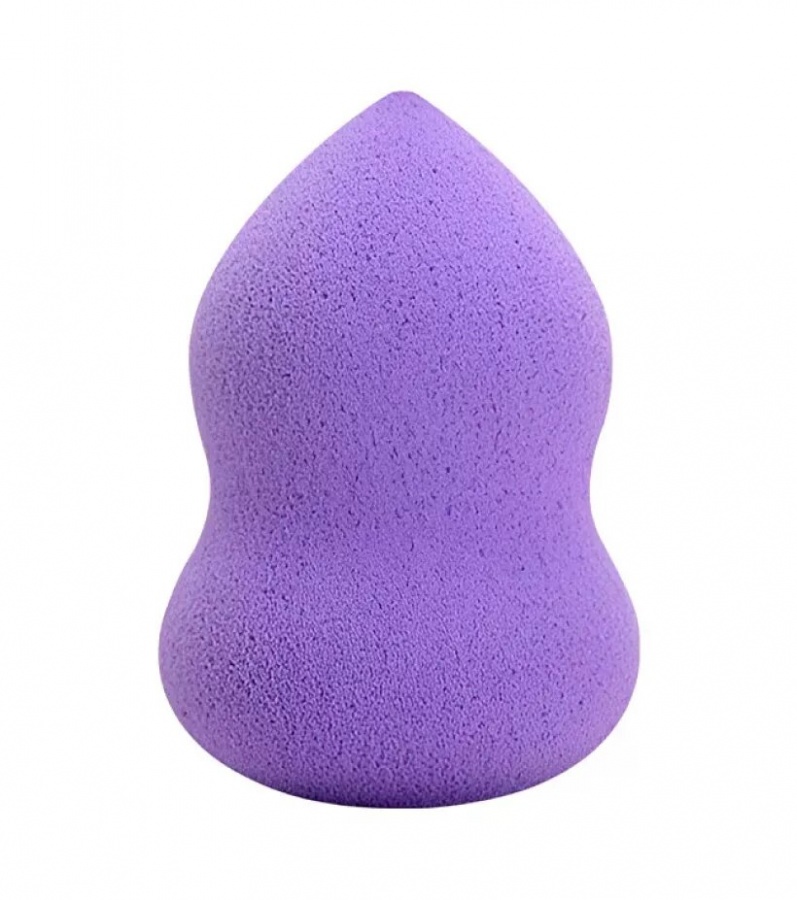 Спонж косметический для макияжа лица гитара фиолетовый PURPLE, SINGI, 6 см