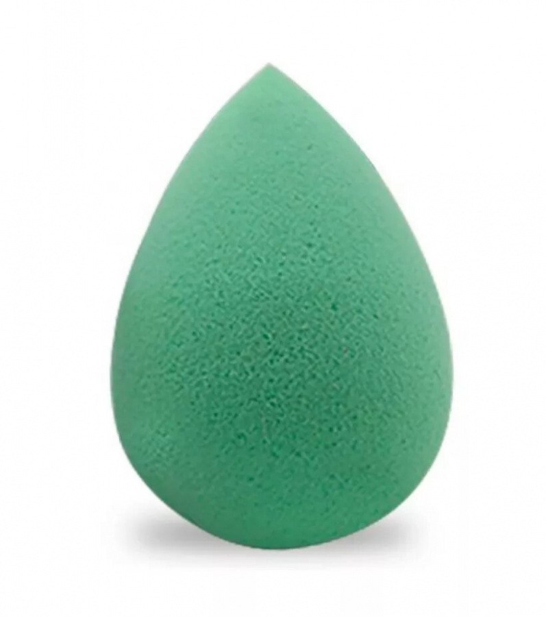 Спонж косметический для макияжа лица яйцо зелёный GREEN, SINGI, 6 см