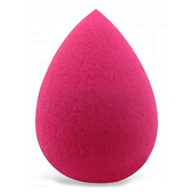 Спонж косметический для макияжа лица яйцо тёмно-розовый HOT PINK, SINGI, 6 см