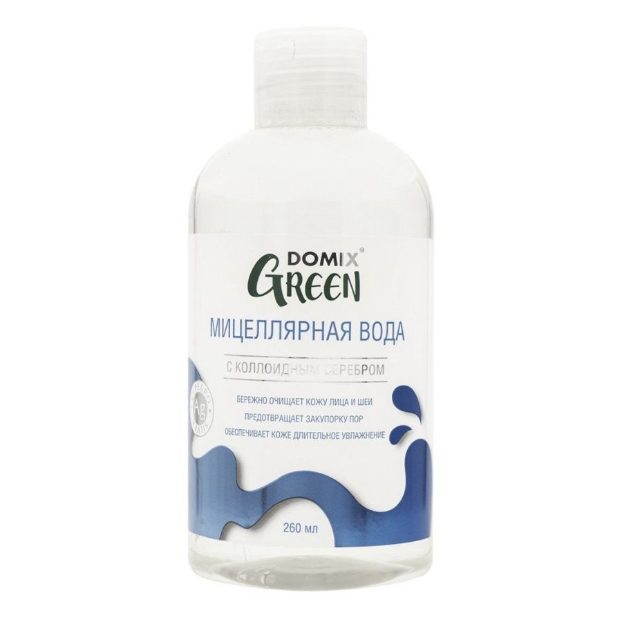 Мицеллярная вода с коллоидным серебром, Domix Green, 260 мл