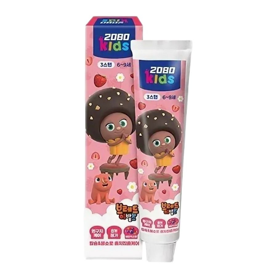 Зубная паста для детей со вкусом клубники, Kids 2 Step Strawberry Toothpaste (6-9 лет), Dental Clinic 2080, 80 г