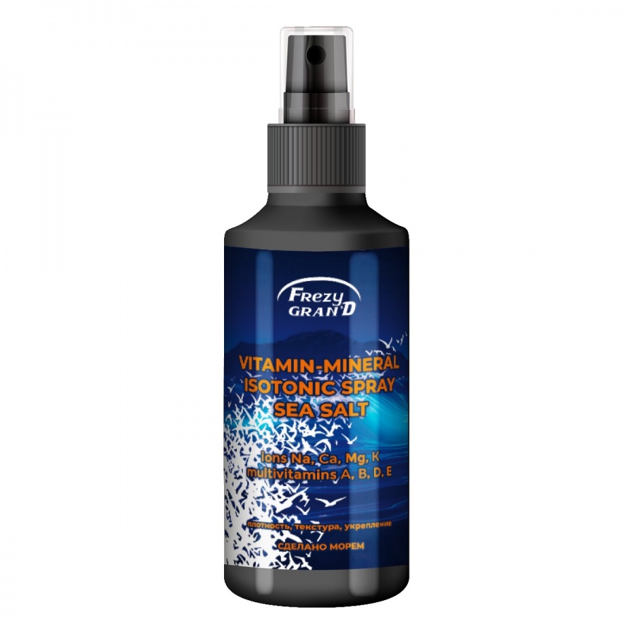 Спрей-сыворотка для волос, Vitamin-Mineral Isotonic Spray Sea Salt, Frezy Grand, 150 мл