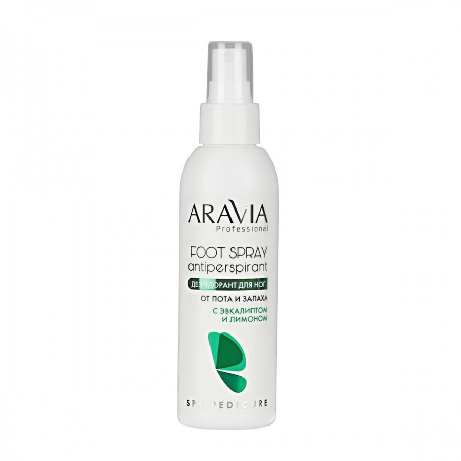 Дезодорант для ног с эвкалиптом и лимоном, Foot Spray Antiperspirant, ARAVIA Professional, 150 мл