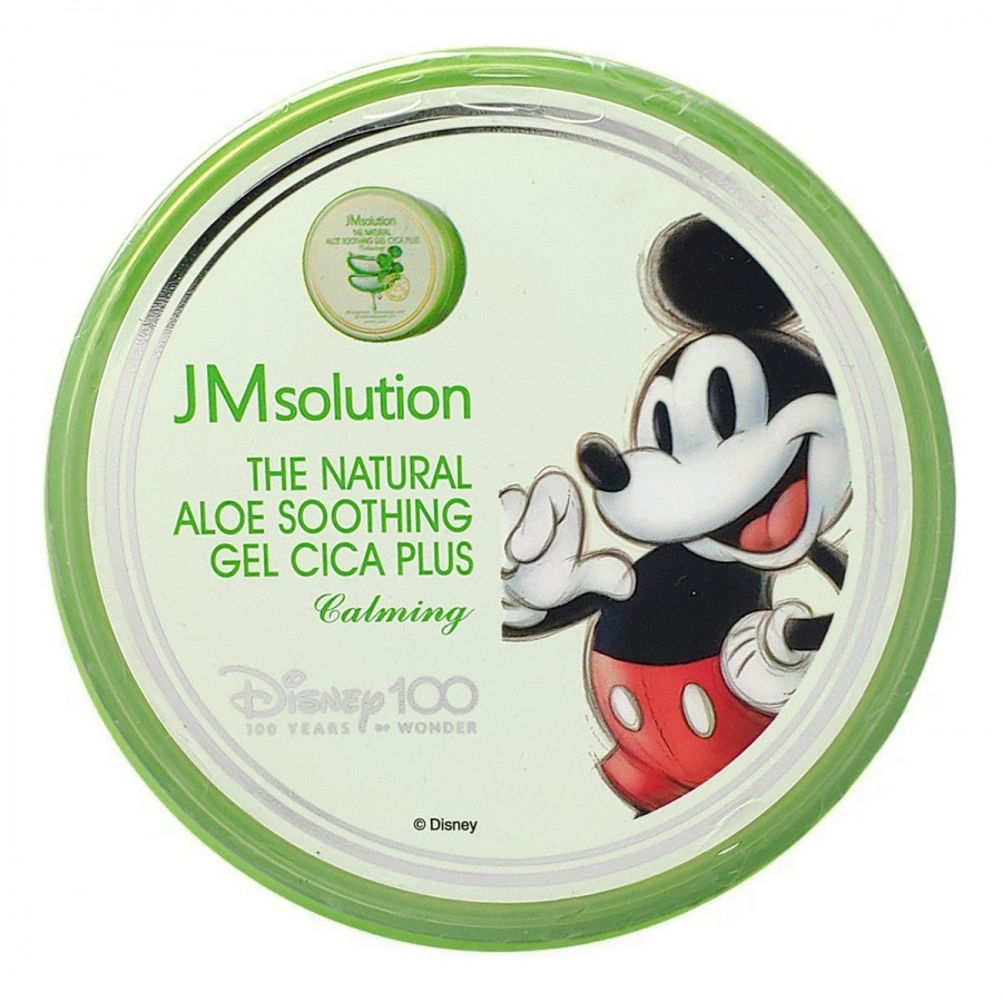 Успокаивающий гель для лица и тела с алоэ и центеллой, Disney100 Mickey The Natural Aloe Soothing Gel Plus Calming, Jmsolution, 300 мл