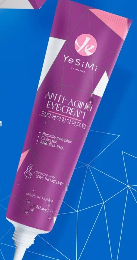 Крем для кожи вокруг глаз Омолаживающий и увлажняющий, ANTI-AGING EYE CREAM, YeSIMI, 30 мл