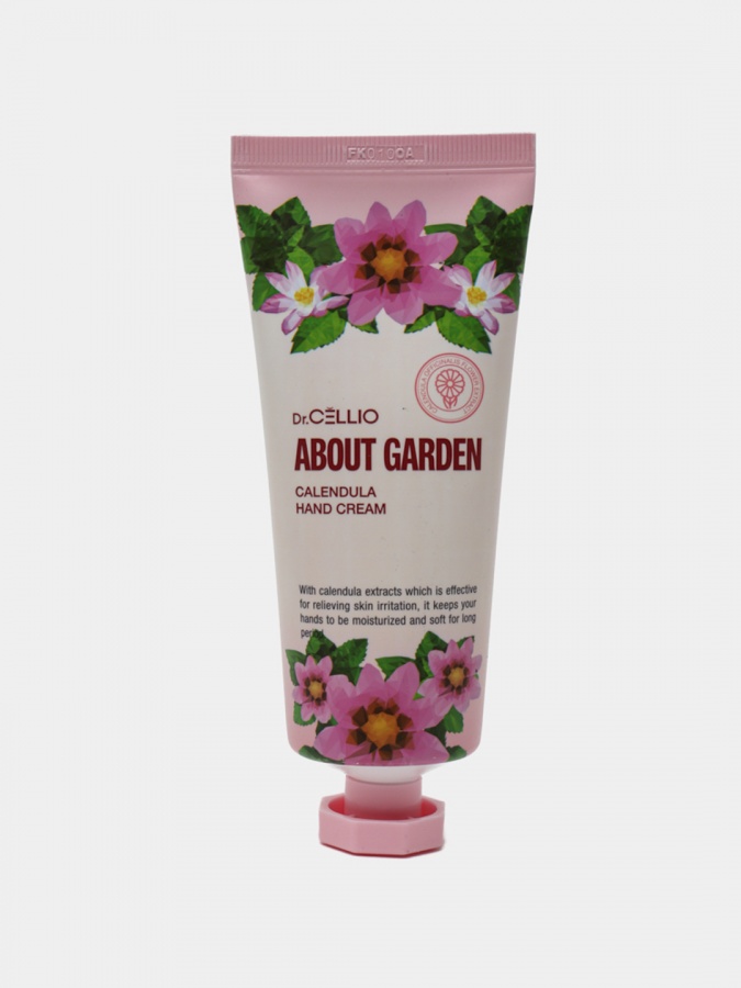Крем для рук с экстрактом календулы, ABOUT GARDEN CALENDULA HAND CREAM, DR.CELLIO, 100 мл