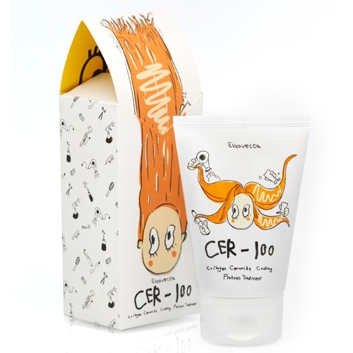 Маска для волос с коллагеном и керамидами, CER-100 Milky Piggy Collagen Ceramide Coating Protein Treatment, elizavecca, 100 мл