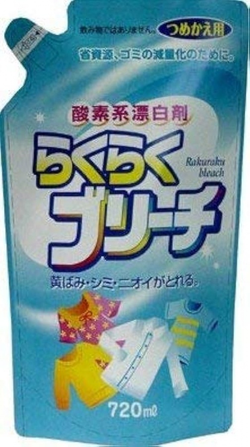 Кислородный отбеливатель для одежды, Raruraru Bleach, Rocket Soap, 720 мл (запасной блок)