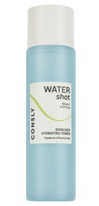 Тонер увлажняющий с гиалуроновой кислотой и ниацинамидом, Water Shot Enriched Hydrating Hyaluronic and Niacinamide Toner, Consly, 150 мл