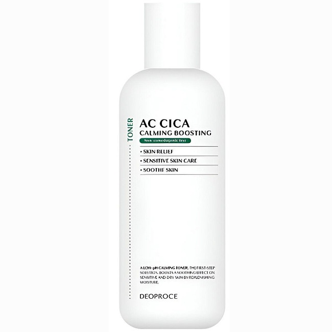 Тонер для лица успокаивающий, AC CICA CALMING BOOSTING TONER, DEOPROCE, 150 мл
