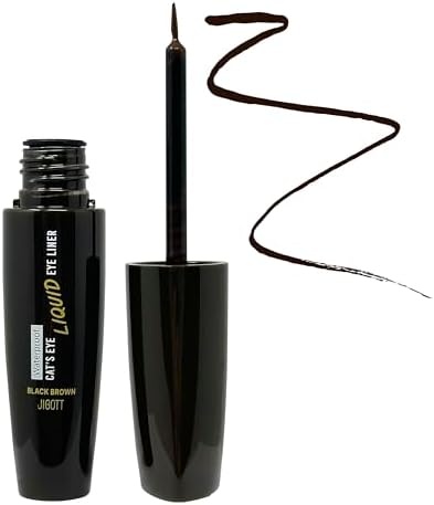 Подводка для глаз, Cat's Eye Waterproof Liquid Eyeliner(Deep Black), Jigott, 9 г