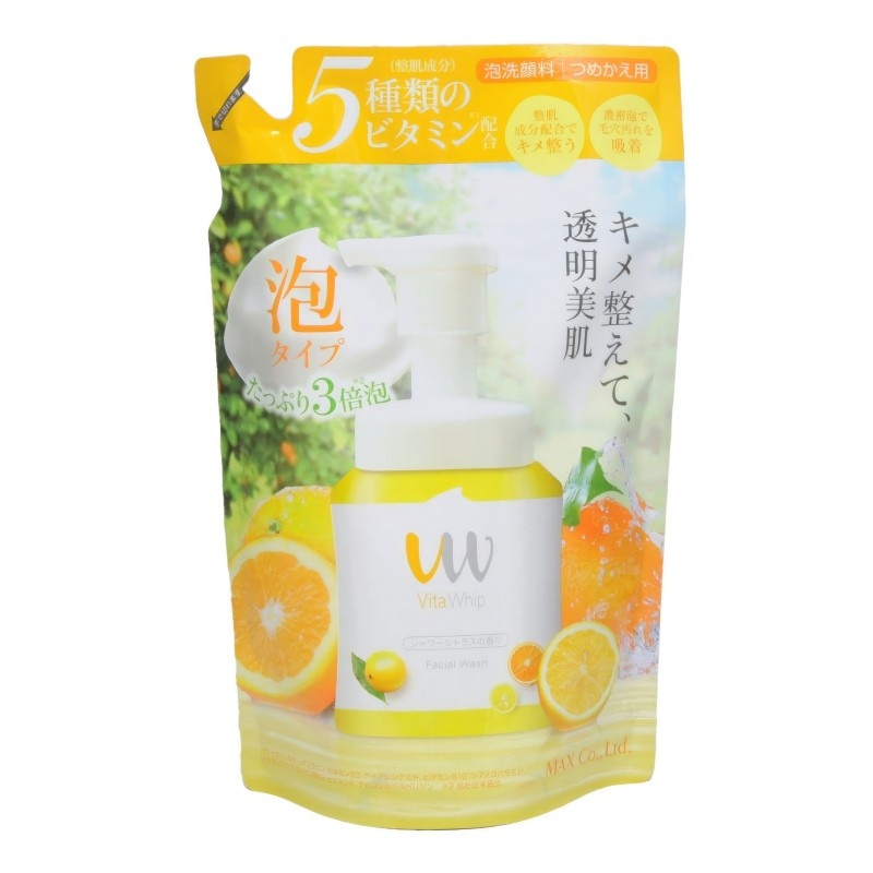 Пена для умывания лица 5 витаминов, Vita Whip Facial Foam, MAX, 250 мл (мягкая упаковка)
