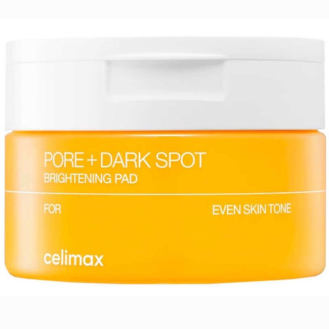 Тонер-пэды для лица очищающие осветляющие celimax PORE+DARK SPOT BRIGHTENING Pad,CELIMAX, 100 мл