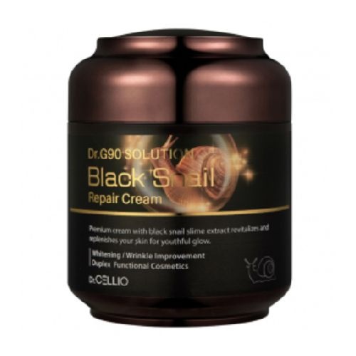 Крем для лица восстанавливающий с муцином черной улитки, GWANGJU BLACK SNAIL REPAIR CREAM, DR.CELLIO, 75 мл