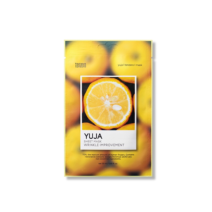 Тканевая маска с Юдзу, YUJA SHEET MASK, TENZERO, 25 мл
